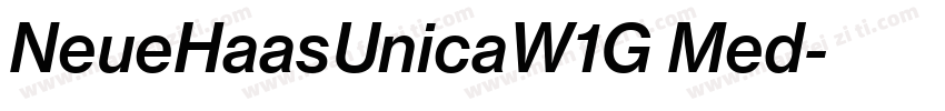 NeueHaasUnicaW1G Med字体转换